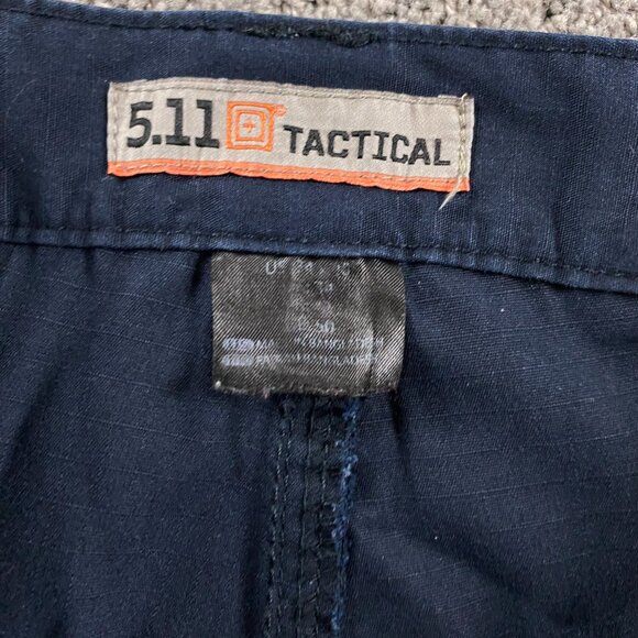 5.11 Tactical Series Ripstop Cargo Pants Men's 34 x 30 Measures 30 x 29 Blue - Picture 7 of 12